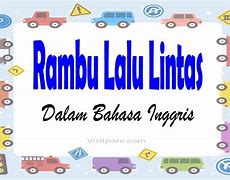 Bahasa Inggris Jalan Raya Adalah